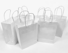 Load image into Gallery viewer, Paper takeout bags with twisted handles|5.3&quot;x 3.5&quot;x 8.5&quot;|W12720
